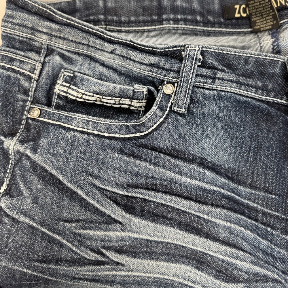 ZCO Jeans‎ Women's Size 16 Embellished Pockets Dark Wash Denim Skinny Jeans - Picture 16 of 16